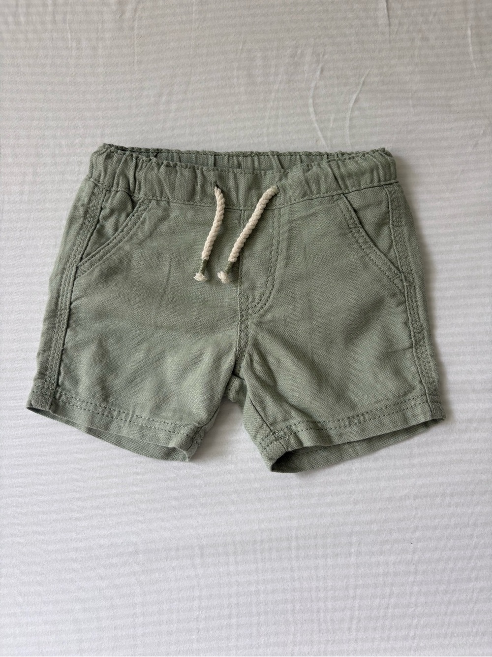 H&M Sage Green Drawstring Kids Shorts